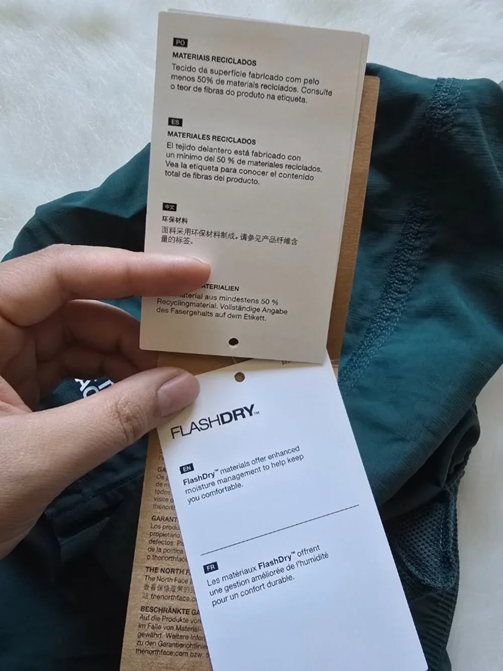 The North Face Teal Green Nylon Shorts size S